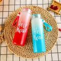 Water Bottle, Frosted Glass/Plastic Keeps Water Cold and Hot for Hours, Water bottle for Girls, Boys, Kids, Easy to Carry for Traveling, Walking, Hiking, School, Gym etc, 500ml.. 