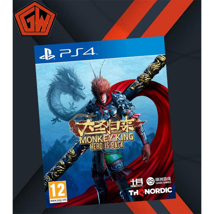 PLAYSTATION 4 DVD MONKEY KING HERO IS BACK PS4 GAME