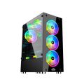 CRACKER GAMiNG PC CASE BLACK WiTH AA-111 RGB FAN. 