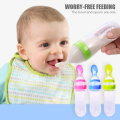 Baby Squeeze Spoon Feeder 90ml – Silicone Baby Food Feeder with Soft Spoon for Cerelac, Puree, and Cereal – BPA-Free Infant Feeding Dispenser Bottle for Toddlers and Newborns – Weaning Spoon Bottle for Easy Mess-Free Feeding. 