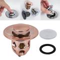 Bathroom Sink Stopper,Universal Basin Up Bathroom Drain Stopper , for 1.1~1.5 in Standard Drain Holes ,Anti Clogging Bathroom Sink Drain Strainer. 