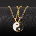 New Chinee tyle Tai Chi Ancient tyle Magnetic Necklace BFF Brother Good Friend Couple Tai Chi Pendant Gift tudent Jewelry. 