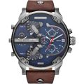 Diesel DZ7314 Leather Strap Wrist Watch (Four Time Zone) For Men. 