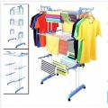 New Three Layers Clothes Drying Stand Rack Heavy Duty Double Pole Foldable Cloth Dryer Clothes Drying Stand. 