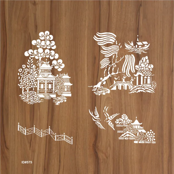 Pack%20of%204%20Blue%20Willow%20Stencils%20Template%20Wall%20Scrapbooking%20Painting%20Photo%20Album%20Decor%20Embossing%20Paper%20Card%20Craft%20-%20Image%203