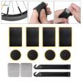 Bicycle Tire Repair Kit Rubber with Metal Rasp for Patches Folding Bike 12pcs. 