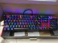 Mechanical Keyboard ARGB Motospeed CK104 RGB LED Backlit Wired Mechanical Gaming Keyboard, 104 Keys Hot-Swap Mechanical Keyboard RGB colors w/Aluminum Base, Upgraded Socket and Noise Absorbing Foams, Soft Tactile Red Switch programmable. 