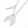 Hip Big Shark Necklace Pendant Men Street Culture Titanium Trendy Wgm Letter Chain Necklace Man Rapper Jewelry. 