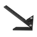 Center Scribe Gauge Line Circle Marker 45 90 Degree Angle Finder Imperial Black. 