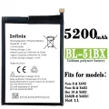 Infinix Hot 10 (X682) Battery Replacement BL-51BX Battery with 5200mAh Capacity_Silver. 