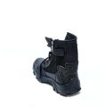 Delta Black Leather Long Boots. 