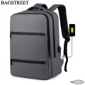 BAGSTREET 15.6 Laptop Backpack with USB Port, Water Proof, Shock Proof, Unisex Travelling Backpack - Black. 
