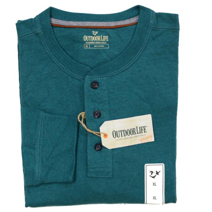 Mens Outdoor Life thermal henley shirt