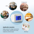 YIERYI DM55-1 Tester Plug-in Voltmeter 110V-300V 220V AC Digital Voltmeter EU Plug. 
