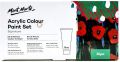 Mont Marte Signature Acrylic Color Paint Set, 24 x 2.5oz (75ml), Semi-Matte Finish, 24 Colors, Suitable for Most Surfaces Including Canvas, Card, Paper and Wood. 