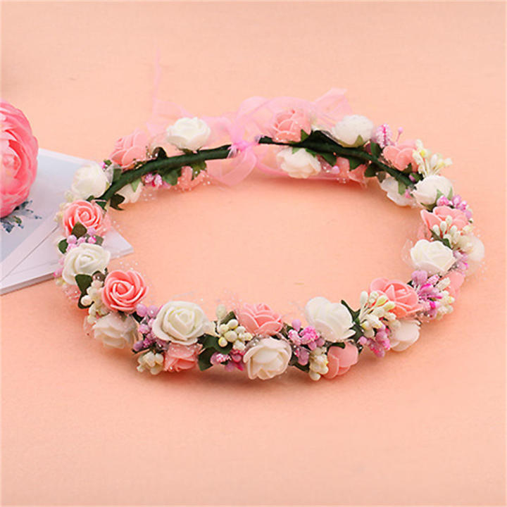 Woman Headband New Style Headband Hair Accessories Flower Headband Flower Crown Hair Wreath Garland
