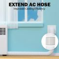 Portable Air Conditioner Exhaust Hose Coupler Window Adapter AC Unit Tube Connector Parts & Accessories. 