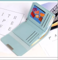 Fancy Small Hand Clutch for Girls, Compact PU Fabric with 7 Card Slots, Button Closure, Trendy Design. 