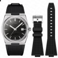 Silicone Strap For Tissot PRX 40MM Series Men Casual Fashion Double directional quick release spring needle Replacement Strap. 