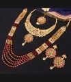 karachi collecton Golden Crystal Girls Jewellery Set With Cristal mala For Women Trendy Fashion 008746. 