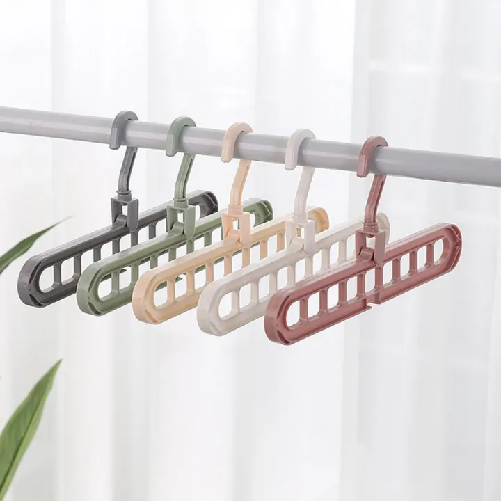 Pack%20of%205%20-%20Multi%20port%20360%20Rotation%20Plastic%209%20Holes%20Storage%20Clothes%20Hanger%20Space%20Saving%20Hanger%20Oraganizer%20Multipurpose%20Cloth%20Cloths%20-%20Image%205