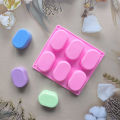 Silicone soap mold 6 even rectangular soap silicone cake mold handmade cold soap mold rectangular soap mold. 