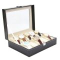MyleCart 3/6/10/12 Grids Watch Box PU Leather Watch Display Case Storage Box Organizer Watch Jewelry Display Box. 