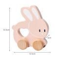 Bear Car Toy Adorable Animal Wooden Car Toy for 1 Year Old Baby Push Go Truck Toy for Toddlers Perfect First Vehicle Toy for 12 Months Baby. 