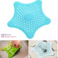 Silicone Rubber Five-pointed Star Sink Filter Sea Star Drain Cover Sink Strainer Leakage Filter for Kitchen and Bathroom. 