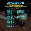 10W Fast Qi Wireless Charging Pad for Samsung Galaxy Note 8 9 10 20 S8 S9 S10 S10E S20 S21 Plus Ultra FE +5G Wireless Charger. 
