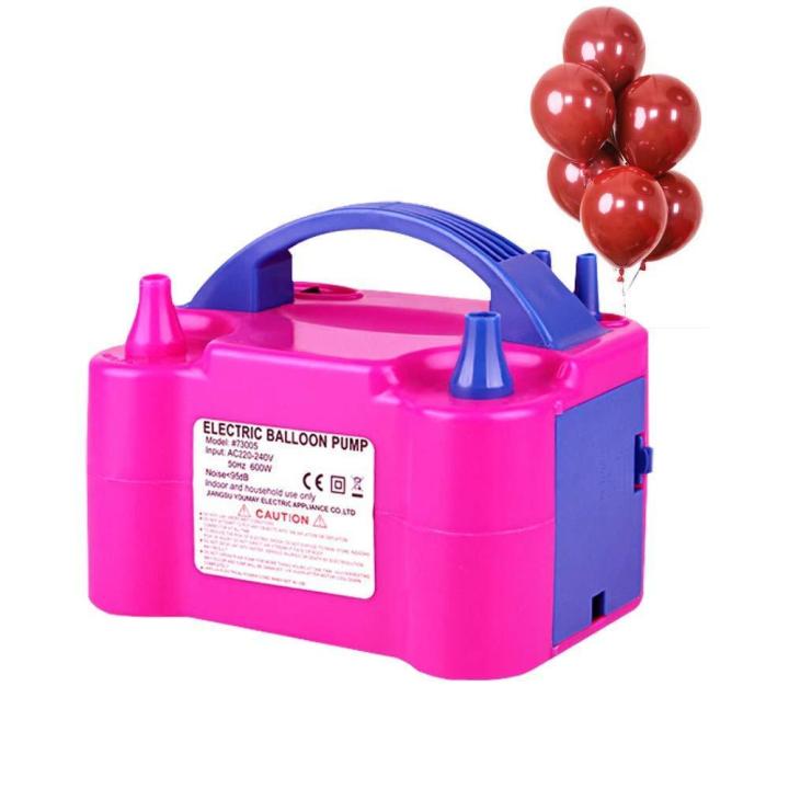 Air Balloon Pump Electric Heavy Duty 220V 600W Balloon Blower Inflator With 100 Free Balloons