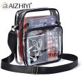 Casual PVC Transparent Clear Crossbody Bags Men Male Sports Shoulder Messenger Bag Fashion Casual Waterproof Phone Tote Clutch. 