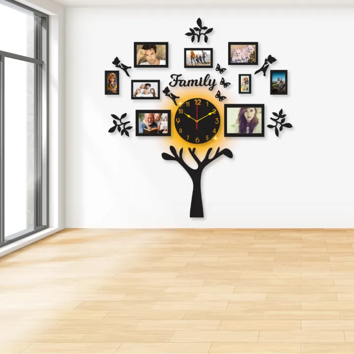 Family%20Tree%20Laminated%20Wall%20Clock%20Stylish%20Decorative%20Clock%20for%20Living%20Room%20or%20Hallway%20Walls%20-%20Image%203