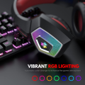 Hunter Spider V1 RGB Gaming Headphones with Mic 360° Surround Sound Deep Bass LED Lights. 