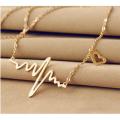 Heart Wave Necklace For Women - Elevate Your Look With Stylish Necklace For A Romantic And Elegant Appearance. 