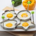 4Pcs Egg Mold Fried Egg Cooking Mold Shaper Stainless Steel Kitchen Pan cake Mould Ring 4 Piece set. 