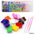 12Pcs Fomic Clay Dough for Kids with Free Gifts Kids Art Super Air Dry Polymer Clay 12 Colors Set. 