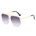 Fashion Trend HD Rimless Sunglasses Day & Night Two User Outdoor Fishing Glasses Sunscreen Color Changing Metallic Sunglasses. 
