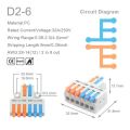 1 in multiple out Quick Wiring Connector Universal Splitter wiring cable Push-in Can Combined. 