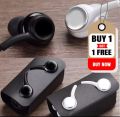 Buy 1 Get 1 Free | AKC S10 Handsfree | Universal 3.5mm Earphones | Heavy Bass & Clear Sound | Compatible with All Android Devices.. 