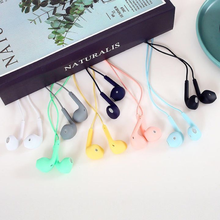 U19 Macaron For Apple Earbuds Subwoofer Wired earphone In-Ear 3.5mm Universal Headset Wired Earphone Microphone