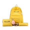 Three-Piece Backpack New Korean Style Backpack Fashion Elementary and Middle School Student Schoolbags Large Capacity Men's and Women's Travel Bag. 