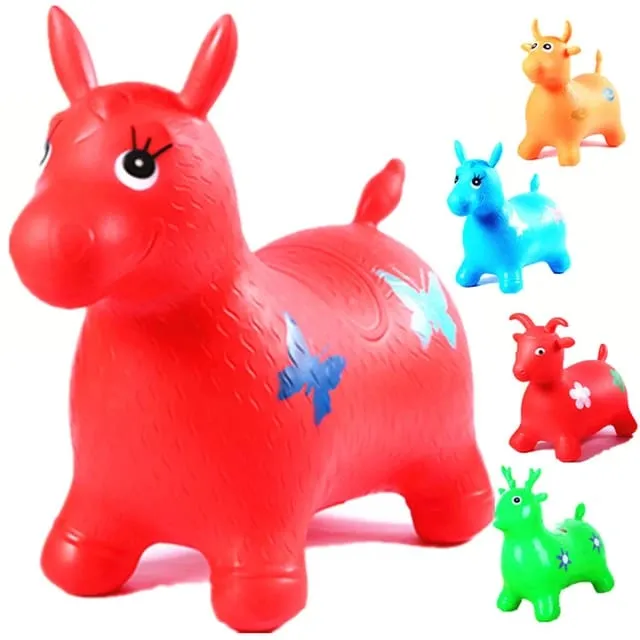 Inflatable Riding Space Inflatable Jumping Horse Horse Hopper Riding Horse Toy Jumping Deer ...