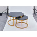 IMPORTED Corner / Coffee / Side Table SET Stainless Steel Electroplated Gold X-33. 