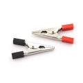 5Pcs 50mm Plastic Durable Handle Test Probe Metal Alligator Clips with Screw Encounter. 