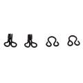 5x50 Set Sewing Hooks and Eyes Closure for Bra Clothing Dress Fasteners Black. 