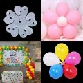 Balloon clips - Pack of 10 flower balloon clips for easy decor at birthday, anniversary, bridal and baby shower, Eids. 