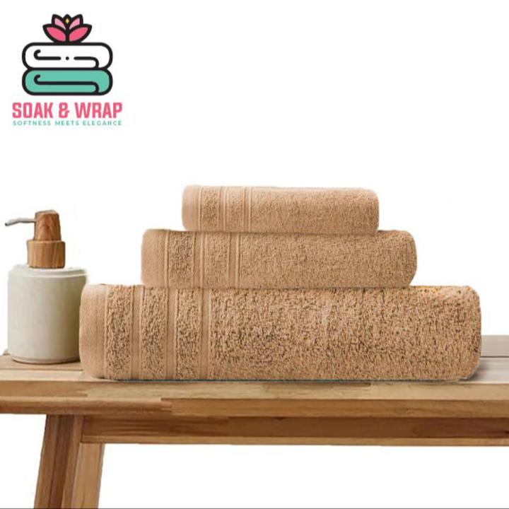 Luxury Towels, Premium Quality, Set Of 3, Bath Towel, Hand Towel, Face Towel