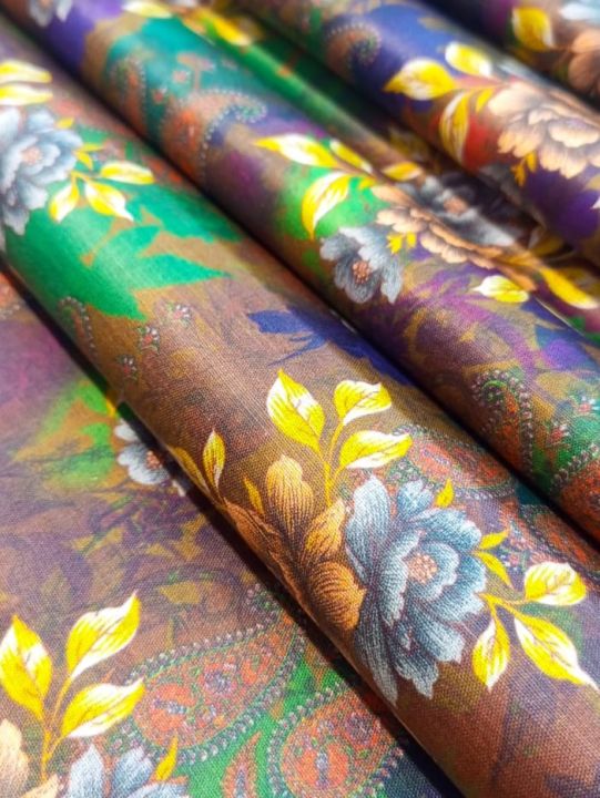 1 Piece Lawn Shirt 2.5 Meter Unstitched For women Premium Quality by Looms Stuff