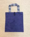Canvas tote bag for multipurpose in dark blue color. 